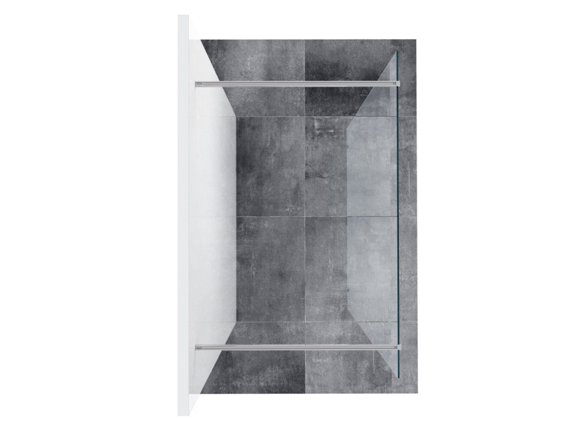 Ravak Walk-In Free Set 130, čierna+transparent