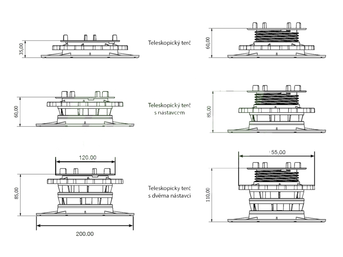 Dakota Rektifikační teleskopický terč Bismarck SD