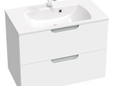 Ravak Umývadlo Classic Slim 80, s otvorom pre batériu, s prepadom