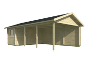 Tuindeco Ever Carport/Storage | 44mm | impregnated brown