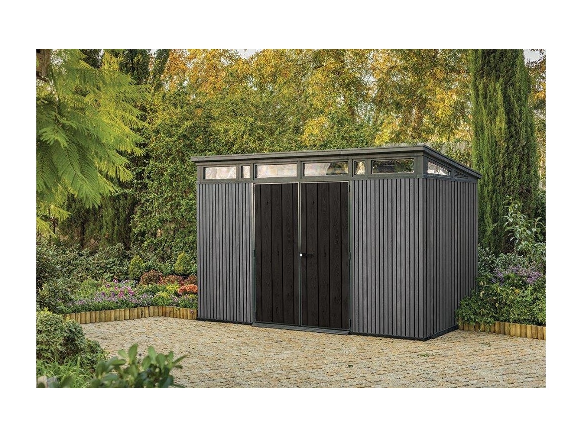 Keter Zahradní domek  PENT Signature 11x7 Vertical šedý, s podlahou