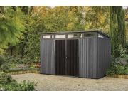Keter Zahradní domek  PENT Signature 11x7 Vertical šedý, s podlahou