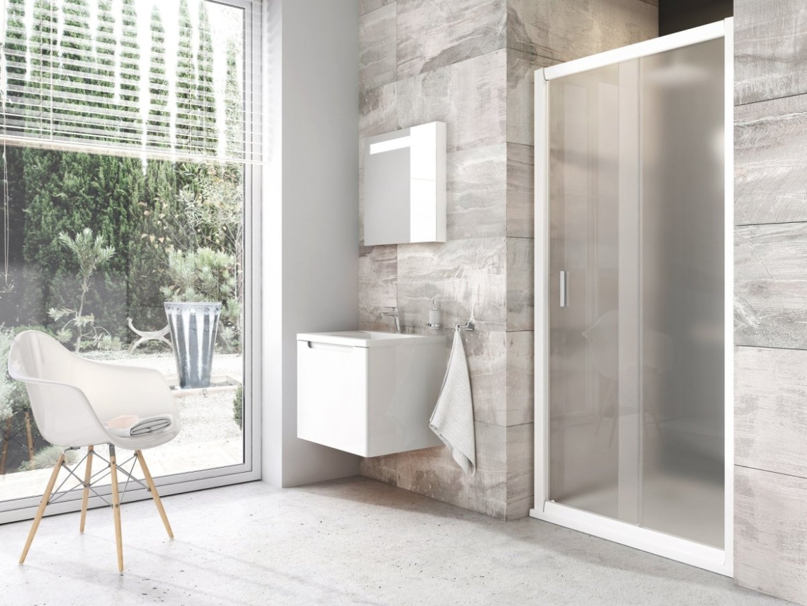 Ravak BLDP2 110, biela+transparent