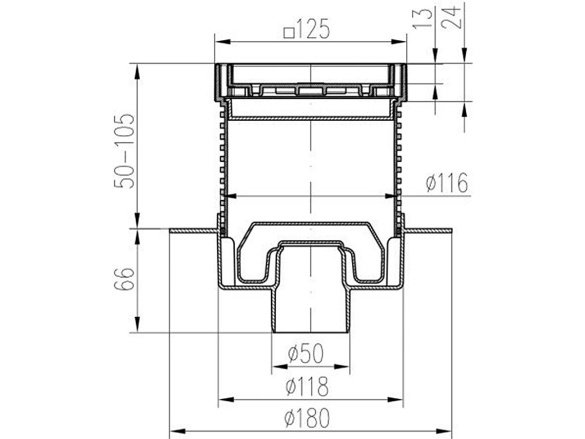 Vpusť Chuděj Neptun PVS 50 L
