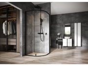 Ravak TD F 091.00CR Sprchový stĺp s termostatickou batériou, posuvný, so sprchovým setom, chróm