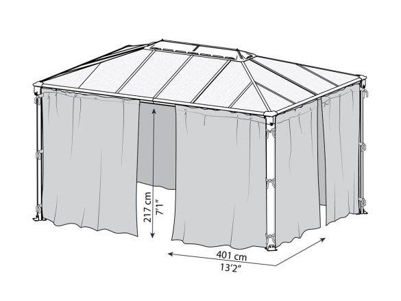 Závěsy Martinique Palram