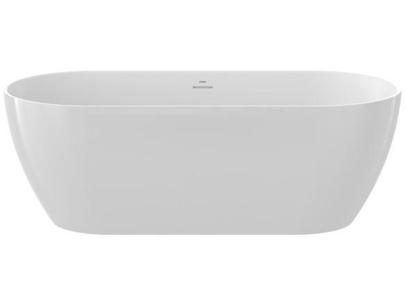 Ravak Vana Freedom O Tec 170x77 volně stojící, Alabaster Pink/bílá, krytka odtoku bílá/černá/chrom