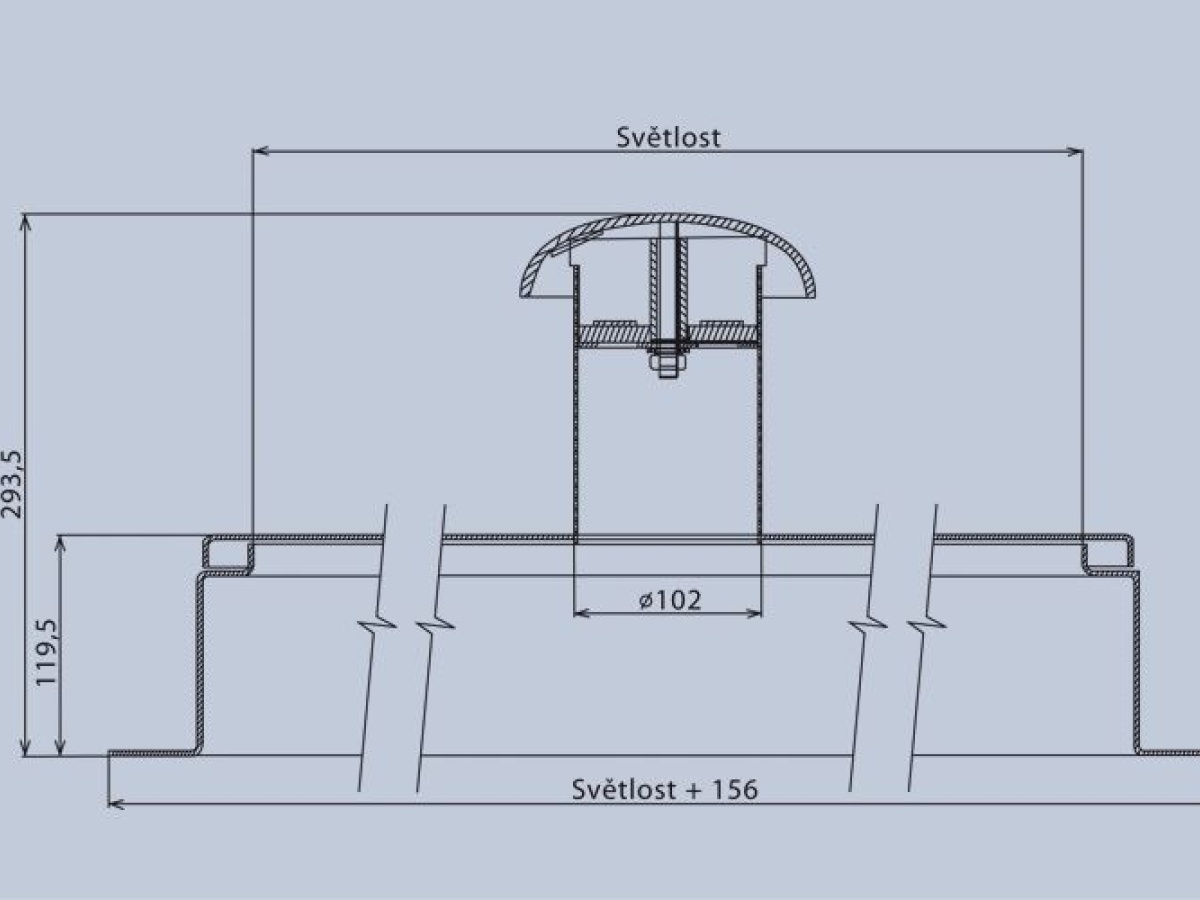Poklop Copro s odvětráním