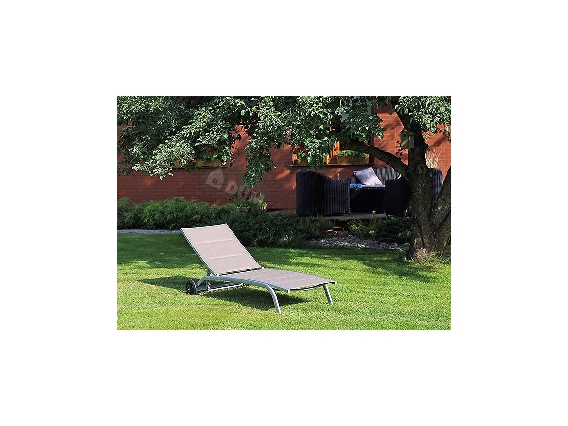 Home & Garden Zahradní lehátko Ibiza Alu Taupe / Grey