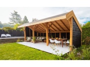 Tuindeco Boekelo DIY Open-sided Barn black impregnated