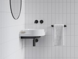 Ravak Umyvadlo Yard 45 C, bez otvoru pro baterii, bez přepadu, černá matná