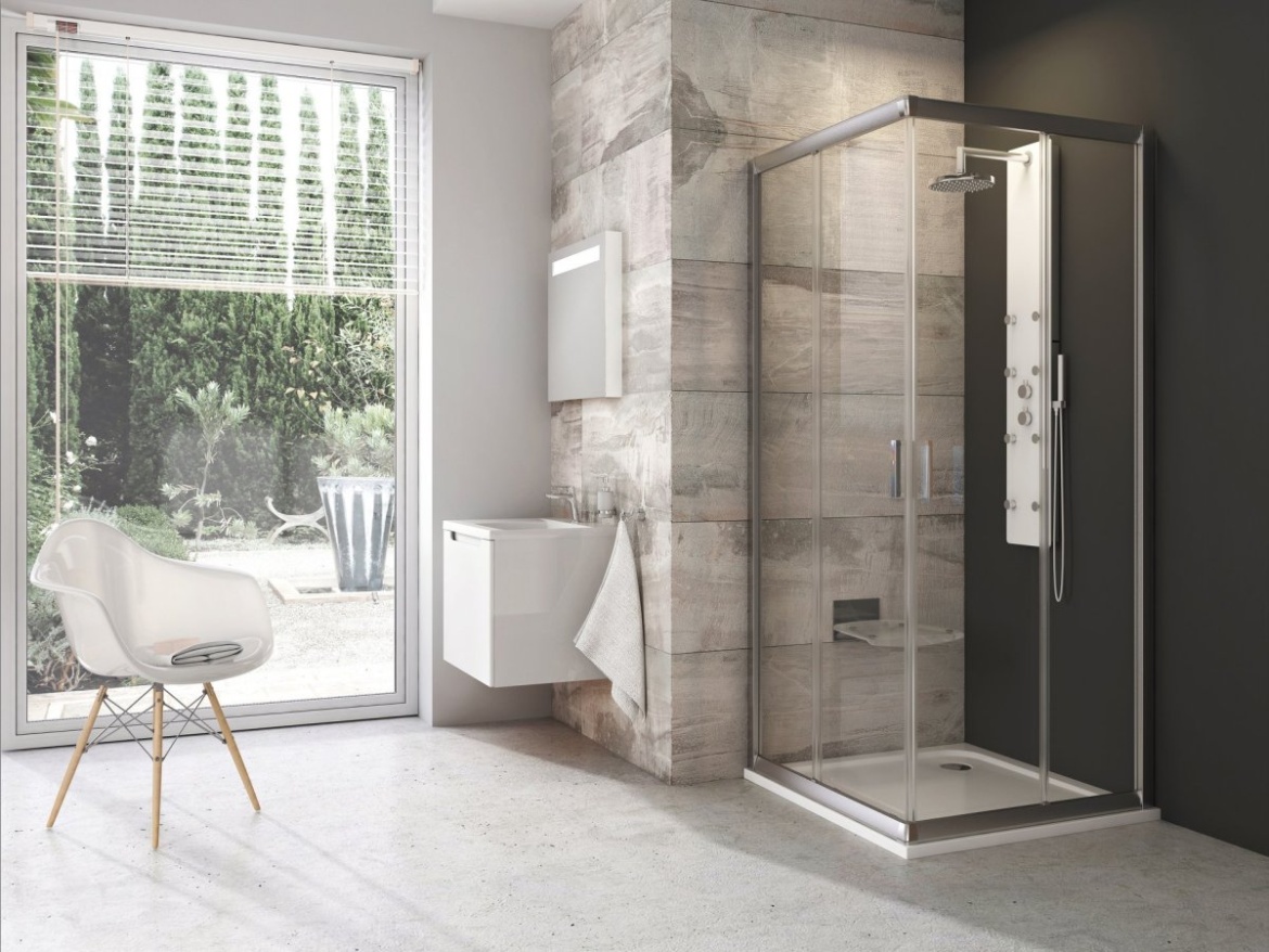 Ravak BLRV2 90x90, satin+transparent