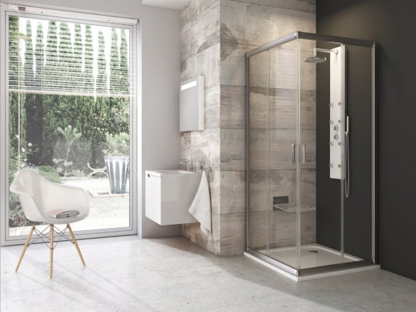 Ravak BLRV2 90x90, satin+transparent