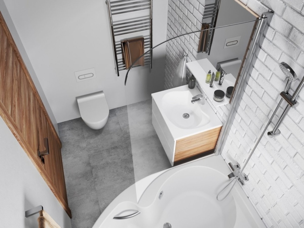 Ravak CVSK1 Rosa 140/150 P, lesk+transparent