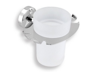 Tartók –  Novaservis Držák skleničky a kartáčků Metalia 11, sklo/chrom, , 0149,0