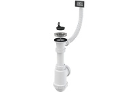 Alcadrain Dřezový sifon A444 s výpustí 70 mm, odpad 40/50 mm, s přepadem,  A444-DN50/40