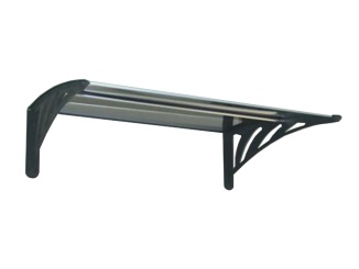 Oblé striešky – Vchodová stříška Maximus antracit / bronz, 600 x 100 cm