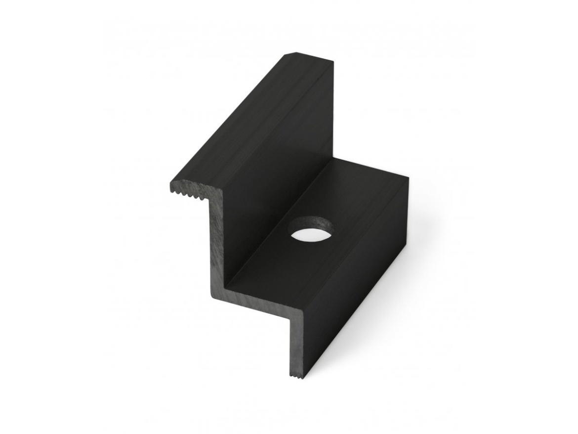G21 Úchyt panelu  krajní černý, pro panel 35 mm