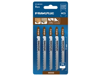 Zpracování dřeva –  Rawlplug Pilový list do přímočaré pily na dřevo 4 mm