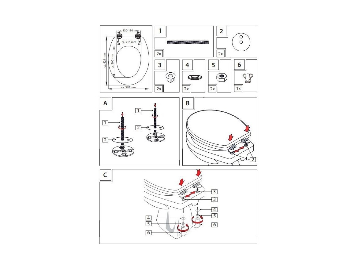 WC sedátka, záchodová prkna Schütte BAMBUS | Soft Close