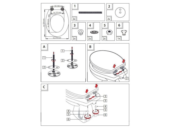 WC sedátka, záchodová prkna Schütte BAMBUS | Soft Close