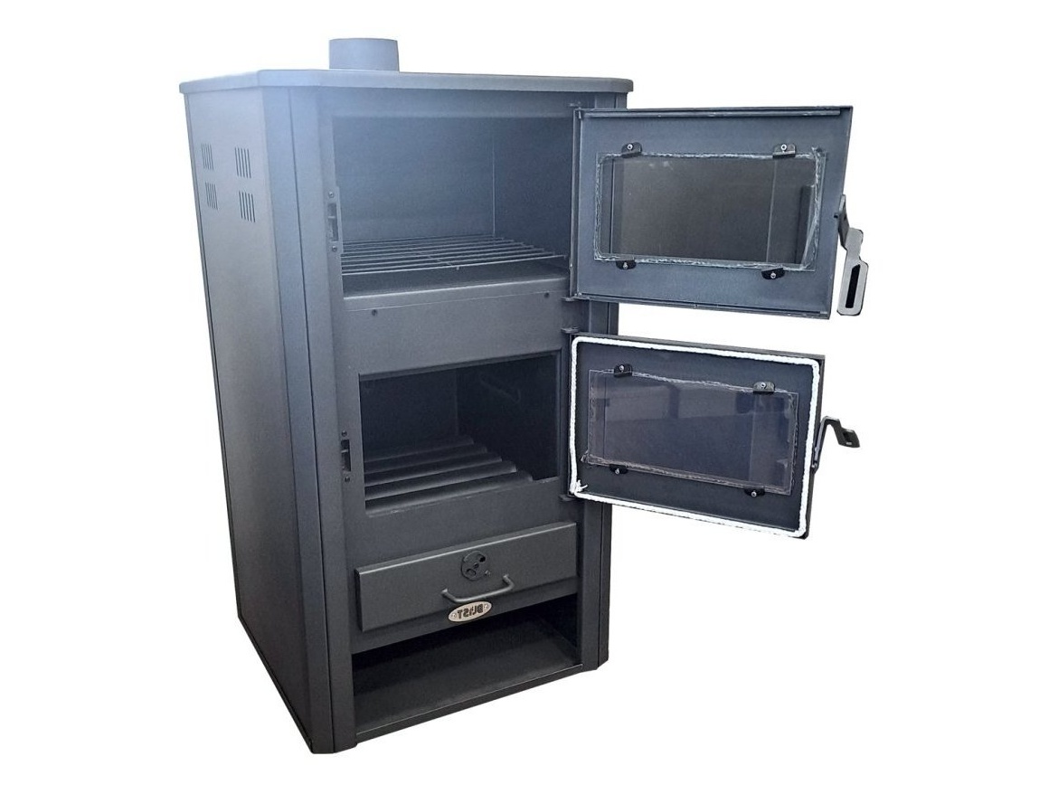 Krbové kachle s výmenníkom a rúrou na pečenie Blist MILANO E - 24 kW