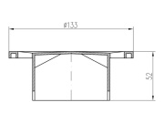 Chuděj ND-Mřížka nízká plast PV DN50/55, DN50/95