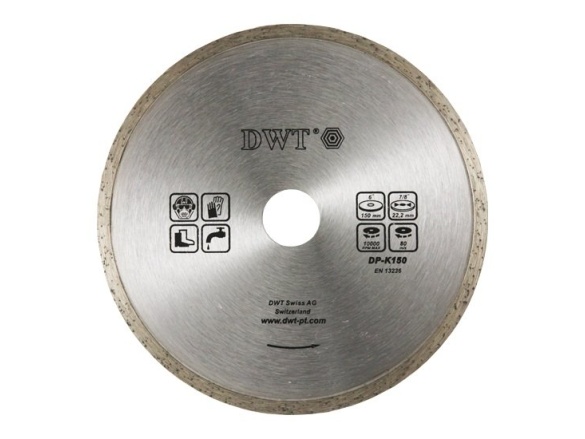 DWT Diamantový plný kotouč 150 mm (dlaždice, keramika)