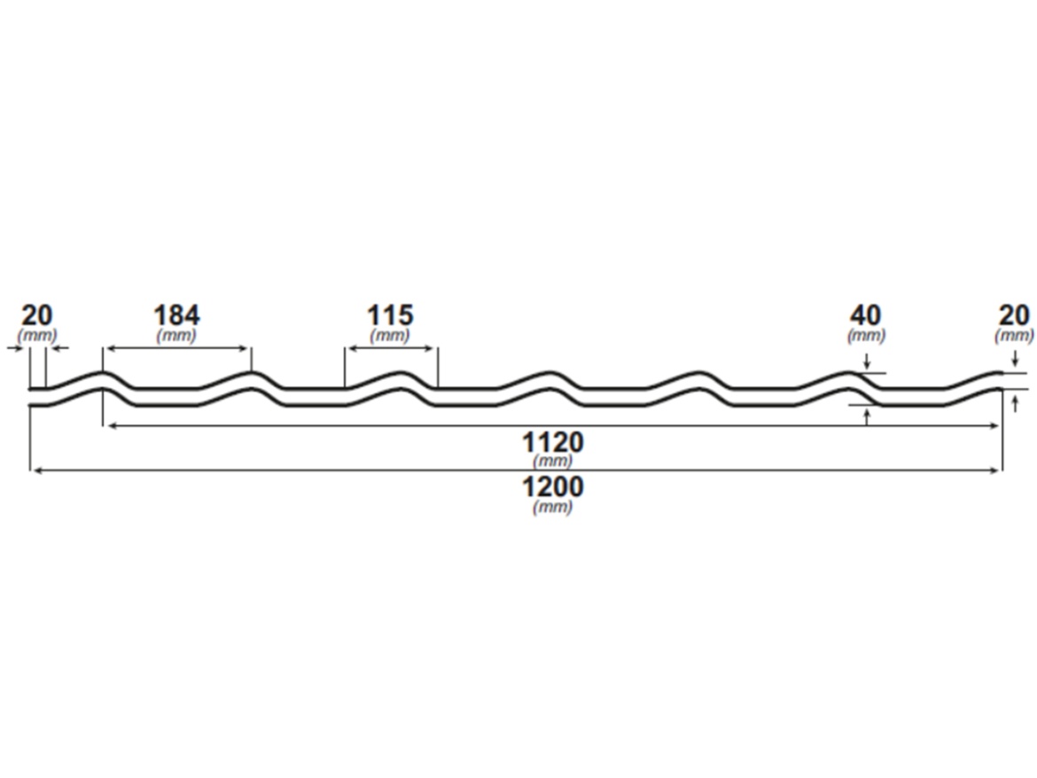 Taškový plech Covernit Classic Tile