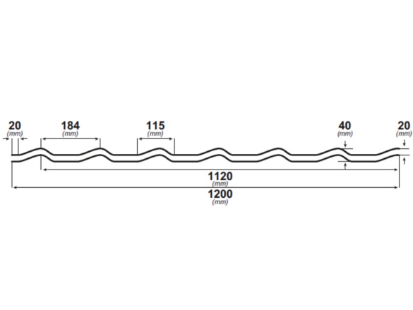 Taškový plech Covernit Classic Tile