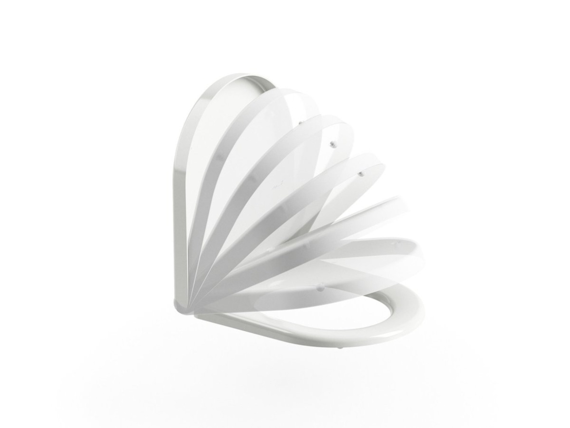 Ravak WC sedadlo Uni Chrome, biela