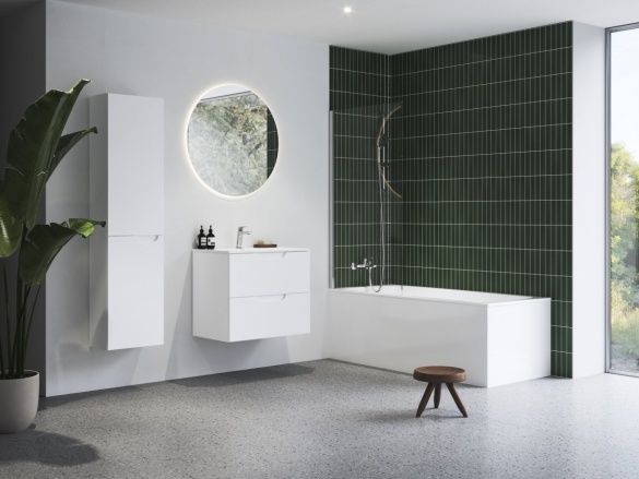 Ravak SB Classic II 40 P, biela/šedá