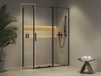 Pevné steny –  Ravak ROPS 100, lesk+transparent