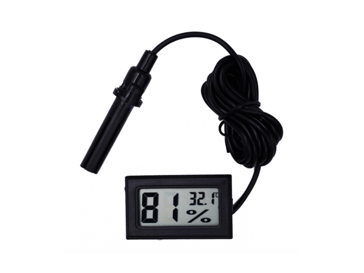 Scobax Digitální teploměr s vlhkoměrem - LCD display
