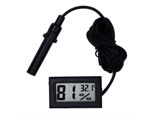 Scobax Digitální teploměr s vlhkoměrem - LCD display