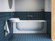 Ravak Umývadlo ARC 83/43 L, s otvorom pre batériu, bez prepadu