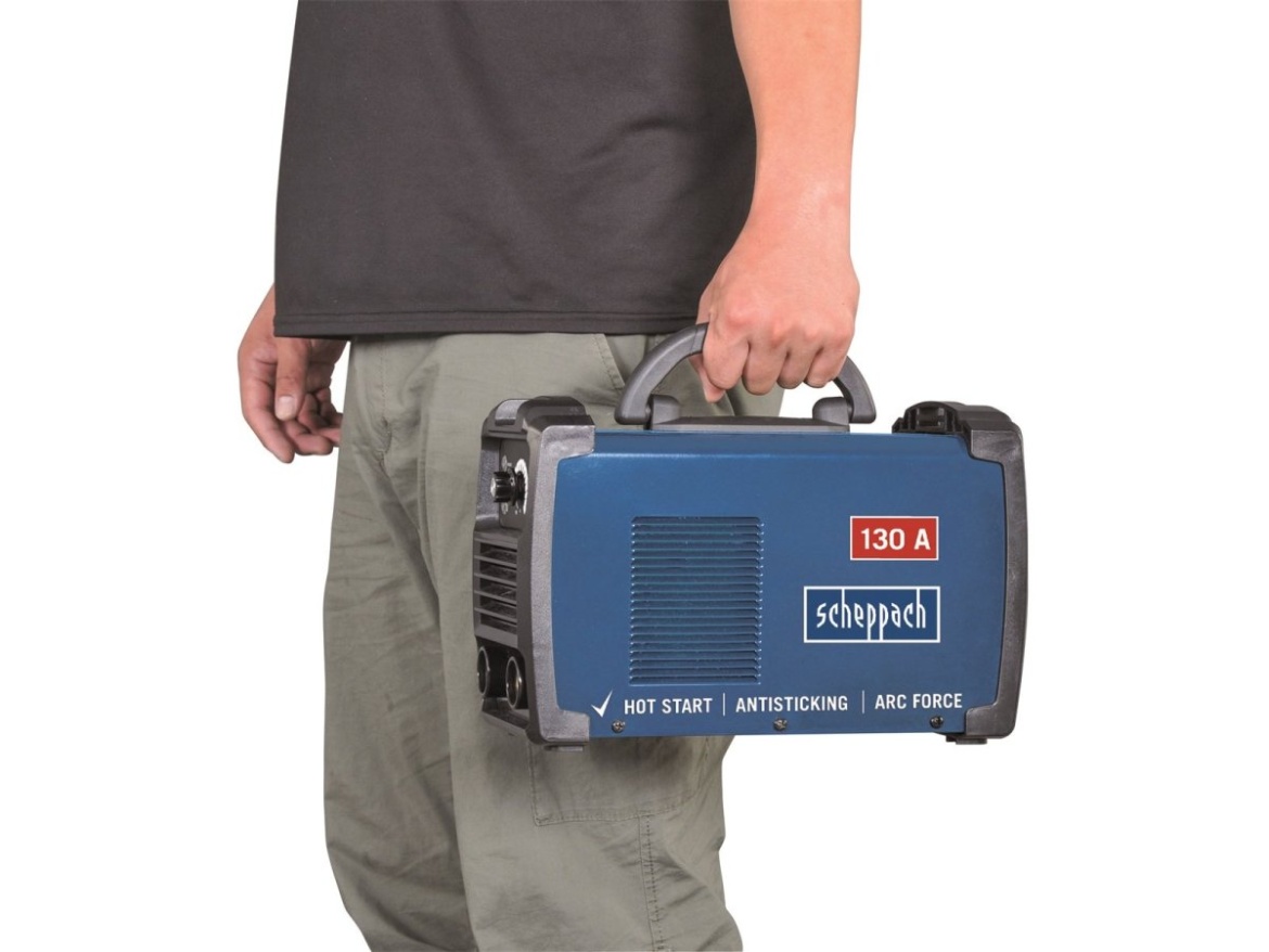Svářecí invertor 130 A s příslušenstvím Scheppach WSE860