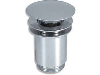 Lefolyók és dugók – Novaservis Umyvadlová výpusť Luxus 5/4", chrom, click-clack, velká zátka, 35,0