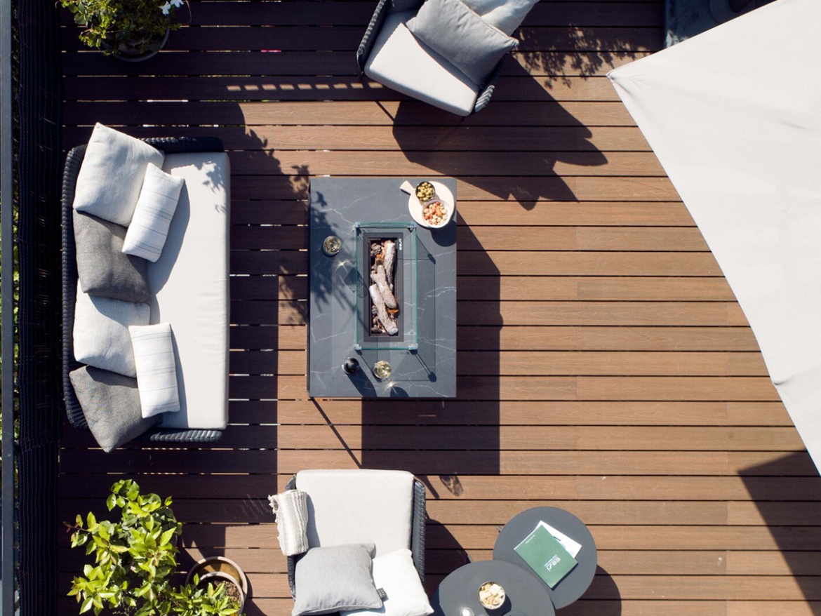 Stôl s plynovým ohniskom COSI Design line