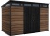 Műanyag kerti ház Keter Signature 11x7 Walnut, s podlahou