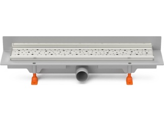 Chudej vályúk –  Chuděj LZB/N 40 (ke stěně) 450 mm, Drops, matný, K3