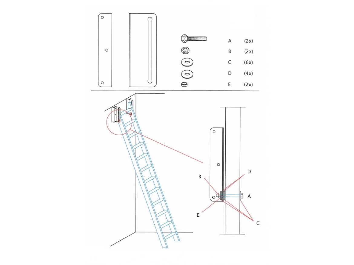 Žebříkové schody Scobax Flexi