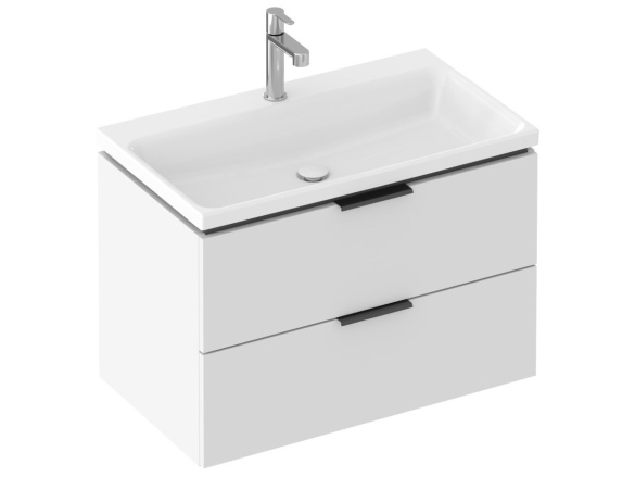 Ravak Umývadlo Comfort 80, s otvorom pre batériu, bez prepadu, biela