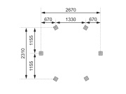 Záhradný altánok Karibu Madrid