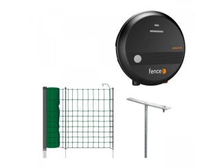 Chov zvierat –  Scobax Set elektrického ohradníku s mobilní sítí pro králíky, psy, kočky - síťový zdroj - síť 50 m