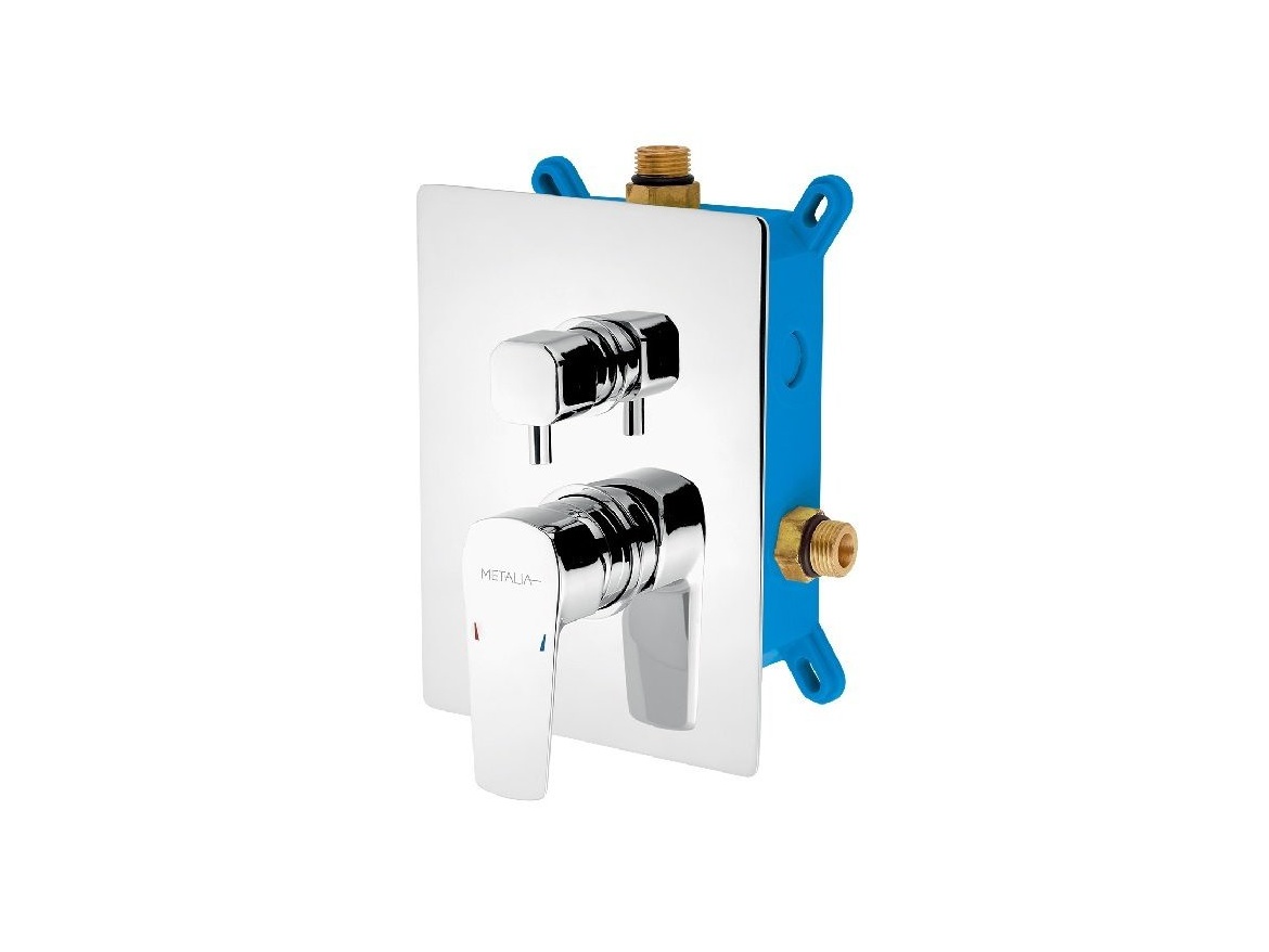 Novaservis Vanová baterie Metalia 58, chrom, podomítková, bez příslušenství,  BOX58051R,0