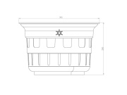 Koš kalový Heckl nízký B1 PE