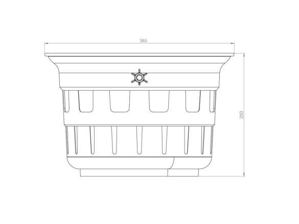 Koš kalový Heckl nízký B1 PE