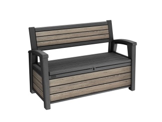 Nábytek –  Keter Zahradní lavice Keter Deco Bench 133x61x89 cm - ashwood, jasan