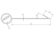 Neviditeľný obrubník Grate Garden Diamond